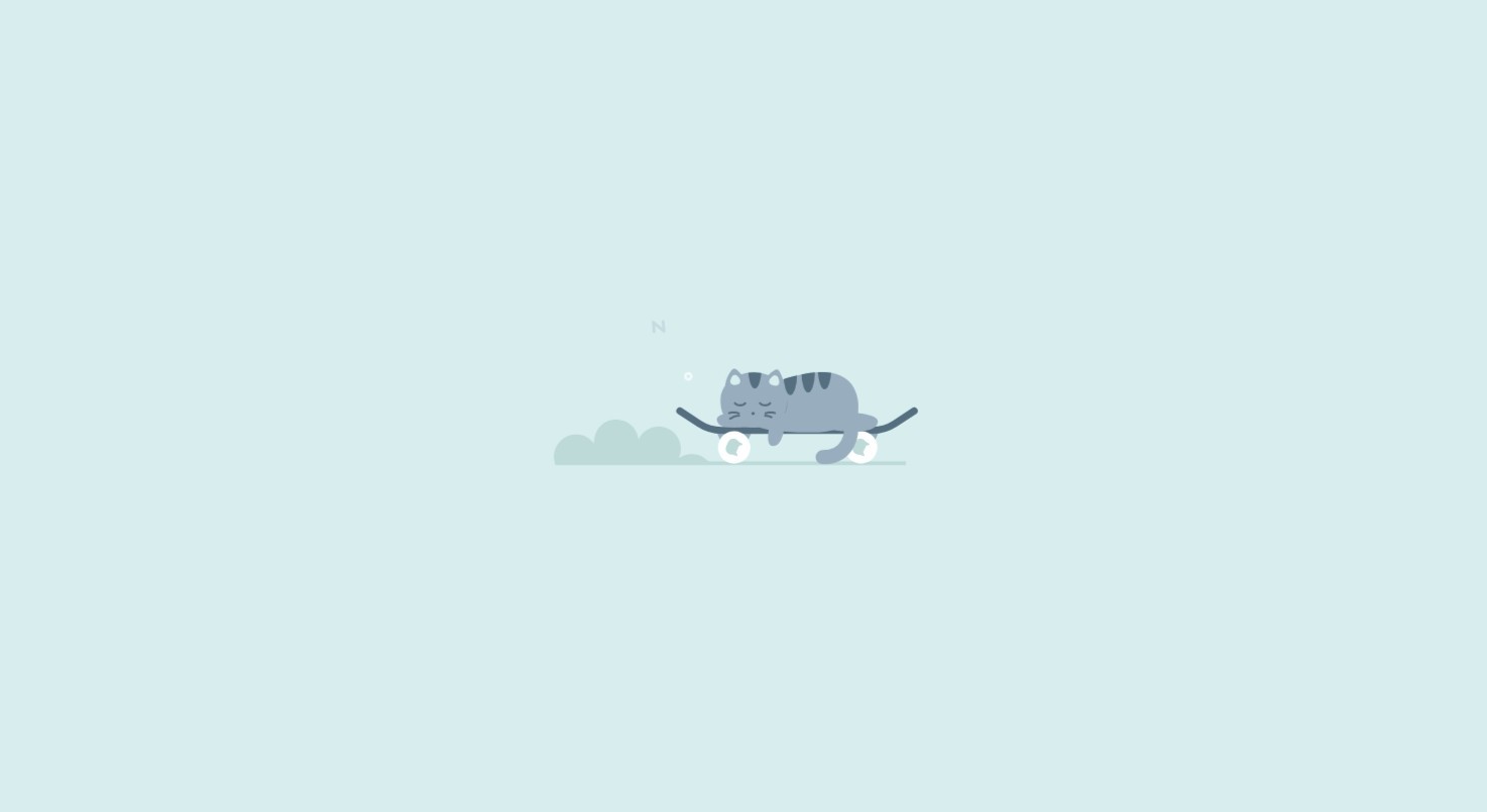 《Wallpaper Engine》滑板貓簡單圖形動態壁紙
