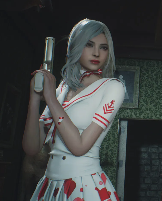 《生化危機2：重制版》克萊爾艾達白發(fā)海軍小魔女MOD