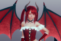 《AI少女》性感火辣紅翼魅魔MOD