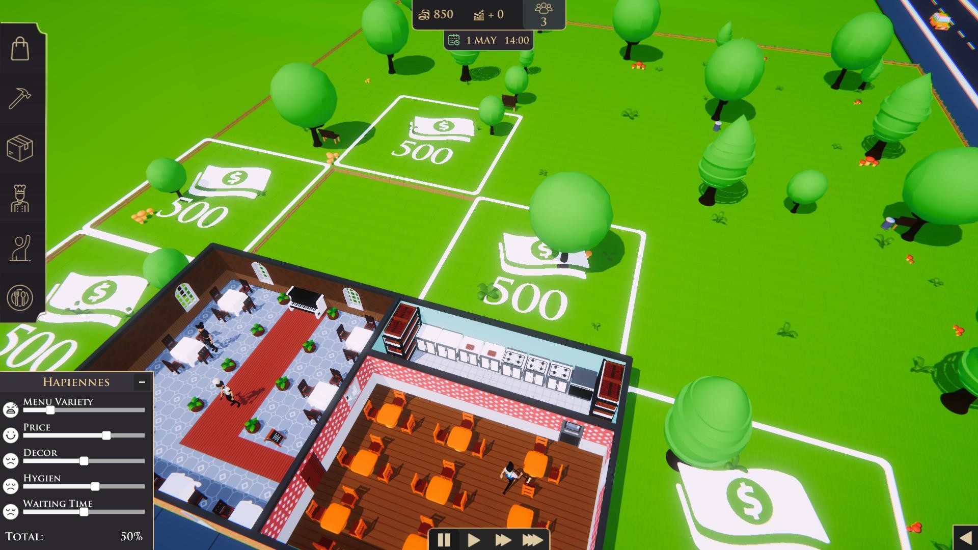 請結帳：餐廳模擬器