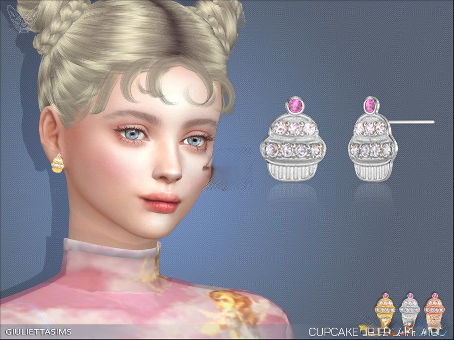 《模擬人生4》可愛蛋糕耳釘MOD