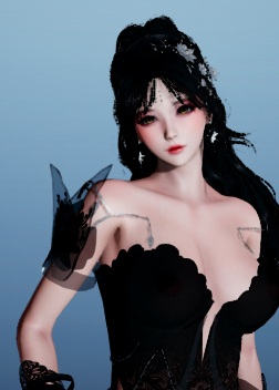 《AI少女》黑色魅影長(zhǎng)發(fā)美人MOD