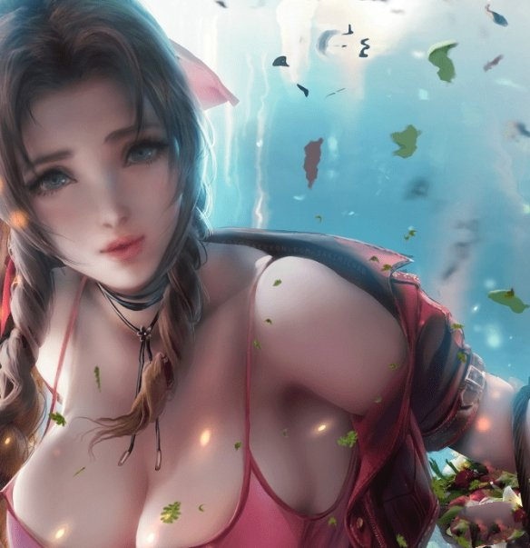 《最終幻想7：重制版》愛麗絲誘人內衣插畫壁紙