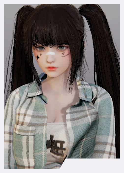 《AI少女》性感黑發(fā)雙馬尾御姐MOD