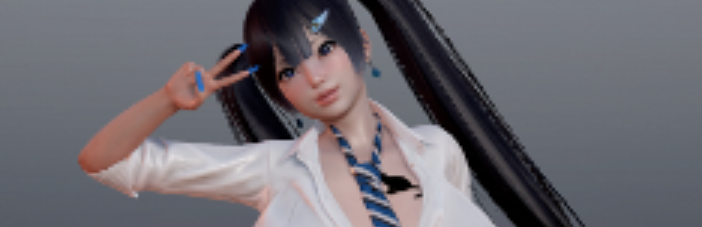 《AI少女》豐腴性感反差雙馬尾小姐姐MOD