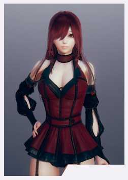 《AI少女》紅色長發火辣短裙御姐MOD