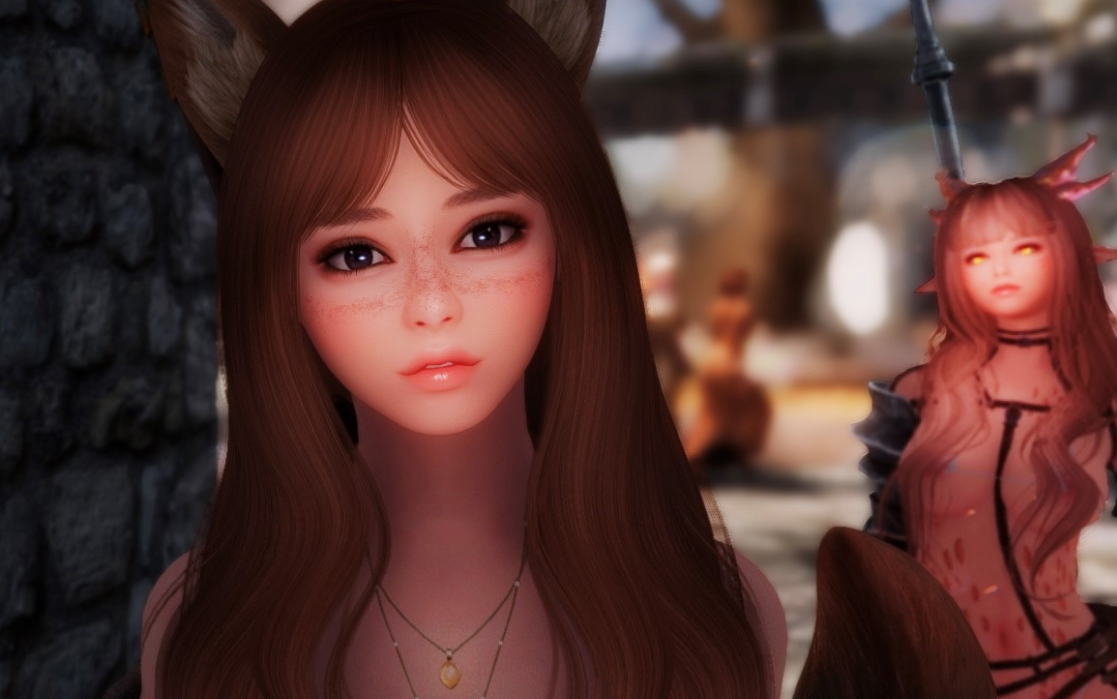 《上古卷軸5：天際重制版》活潑可愛貓耳美少女預(yù)設(shè)MOD