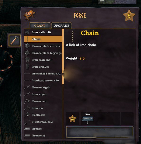 《Valheim：英靈神殿》鐵鏈配方MOD