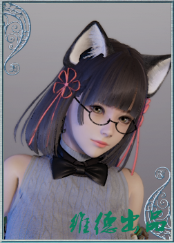 《AI少女》文靜貓耳眼鏡娘MOD