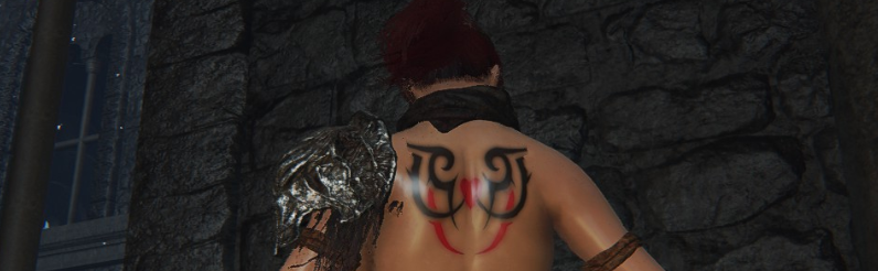 《艾爾登法環》女體身上增添一些魅魔紋身MOD