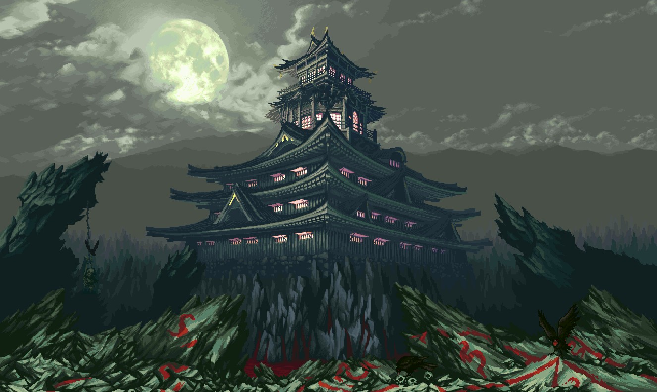 《Wallpaper Engine》像素風寺廟動態壁紙