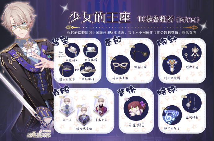 《少女的王座》阿爾貝T0裝備選擇推薦