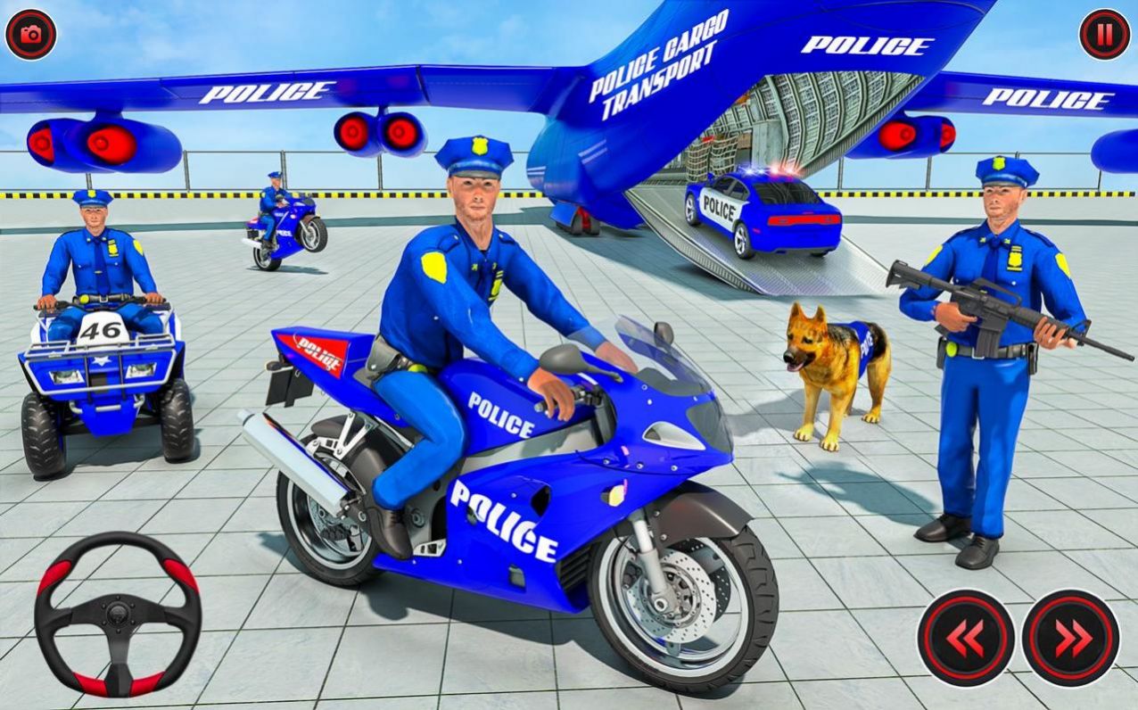 警察貨運(yùn)卡車(chē)