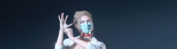 《生化危機3：重制版》吉爾金發寬松白大褂口罩MOD