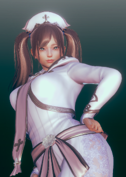 《AI少女》粉色雙馬尾白色牧師袍小姐姐MOD