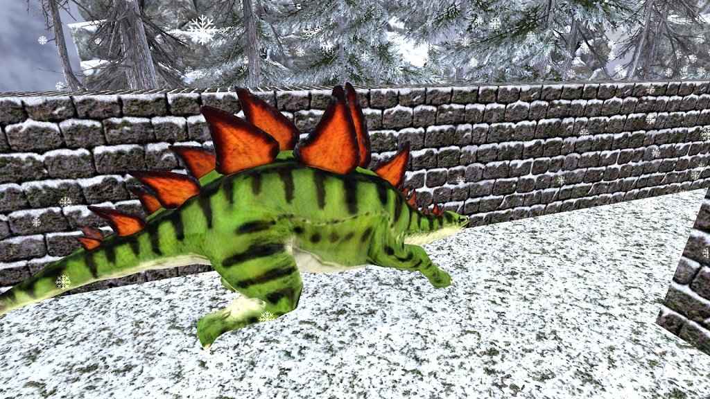 野生恐龍冬季叢林3D