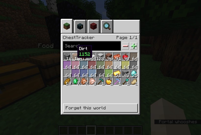 《我的世界》1.18.1箱子物品追蹤MOD
