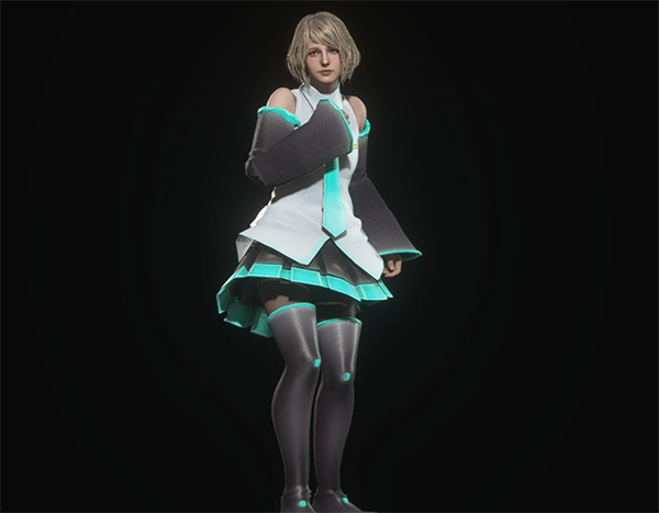 《生化危機4：重制版》阿什莉cos初音未來MOD[正式版]