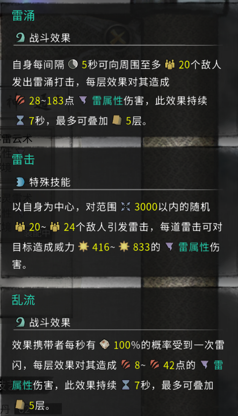 《鬼谷八荒》所有雷系功法增強MOD