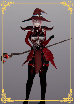 《AI少女》紅色盔甲女巫MOD