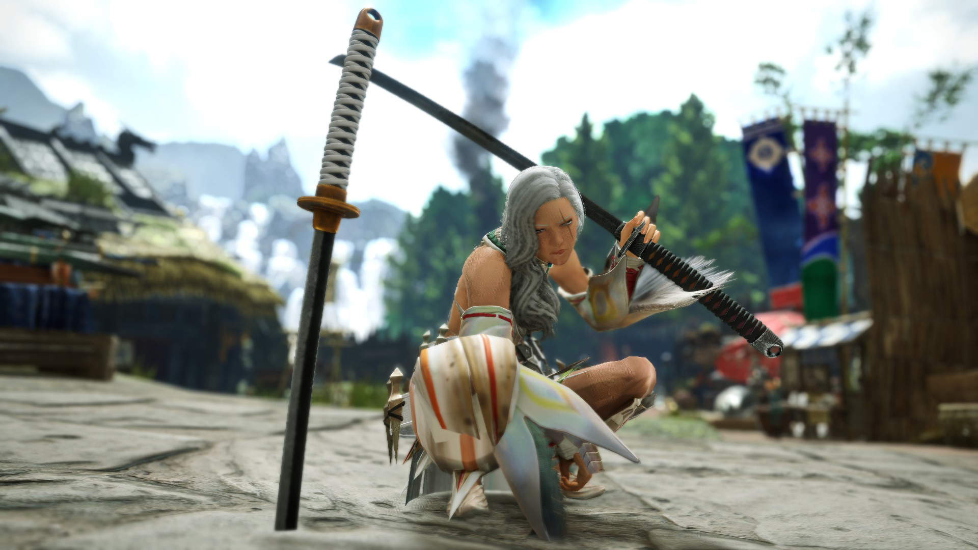 《怪物獵人：崛起》雙持武士刀MOD