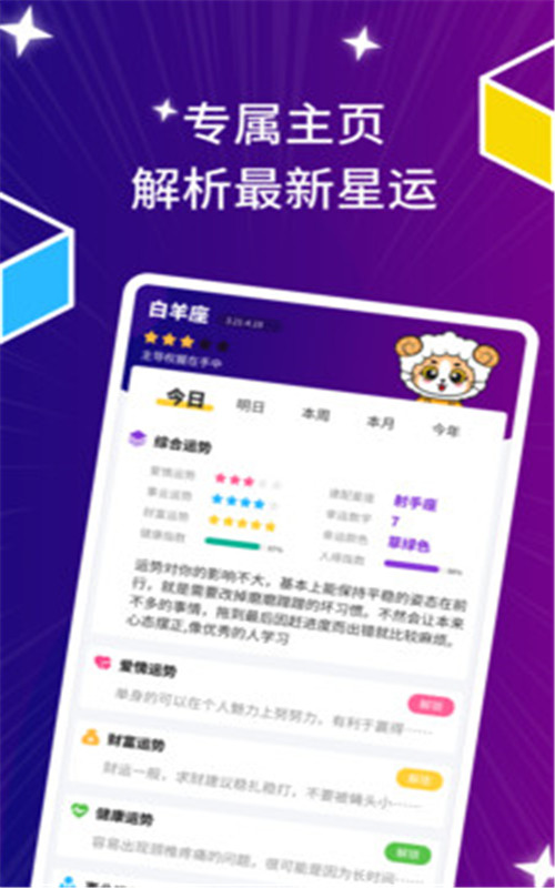 星座運勢日歷