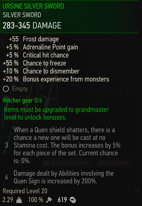 《巫師3次世代版》冰系熊學派武器MOD
