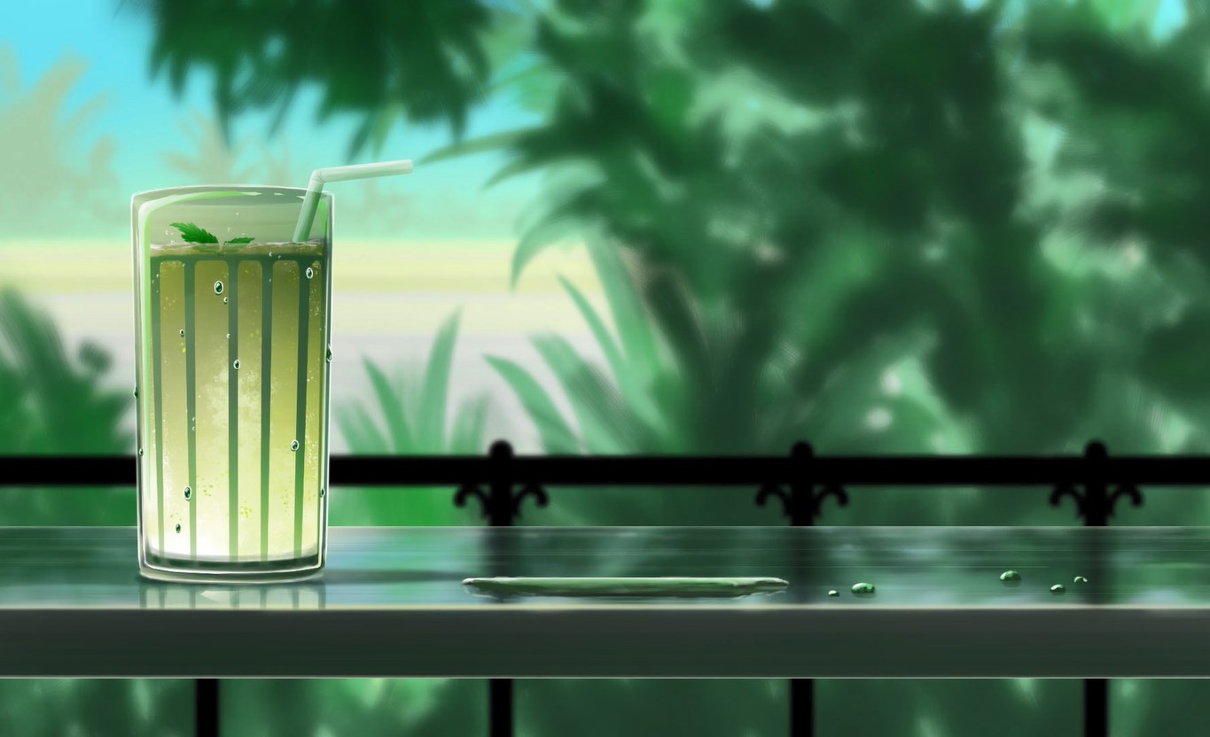 《Wallpaper Engine》動漫風夏日清涼檸檬水動態壁紙