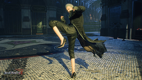 《鬼泣5》穿著高跟鞋的維吉爾MOD
