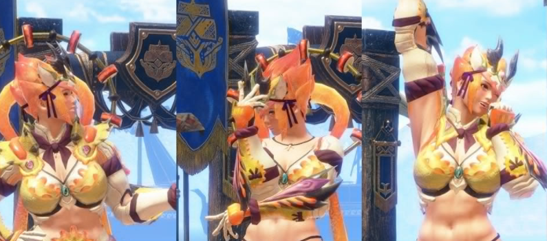 《怪物獵人崛起：曙光》EBB性感雷神龍套裝MOD