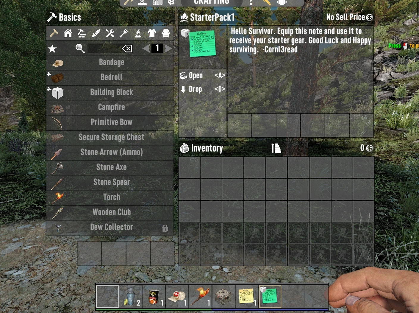 《七日殺》Cornl3reads減少OP的服務器入門套件MOD