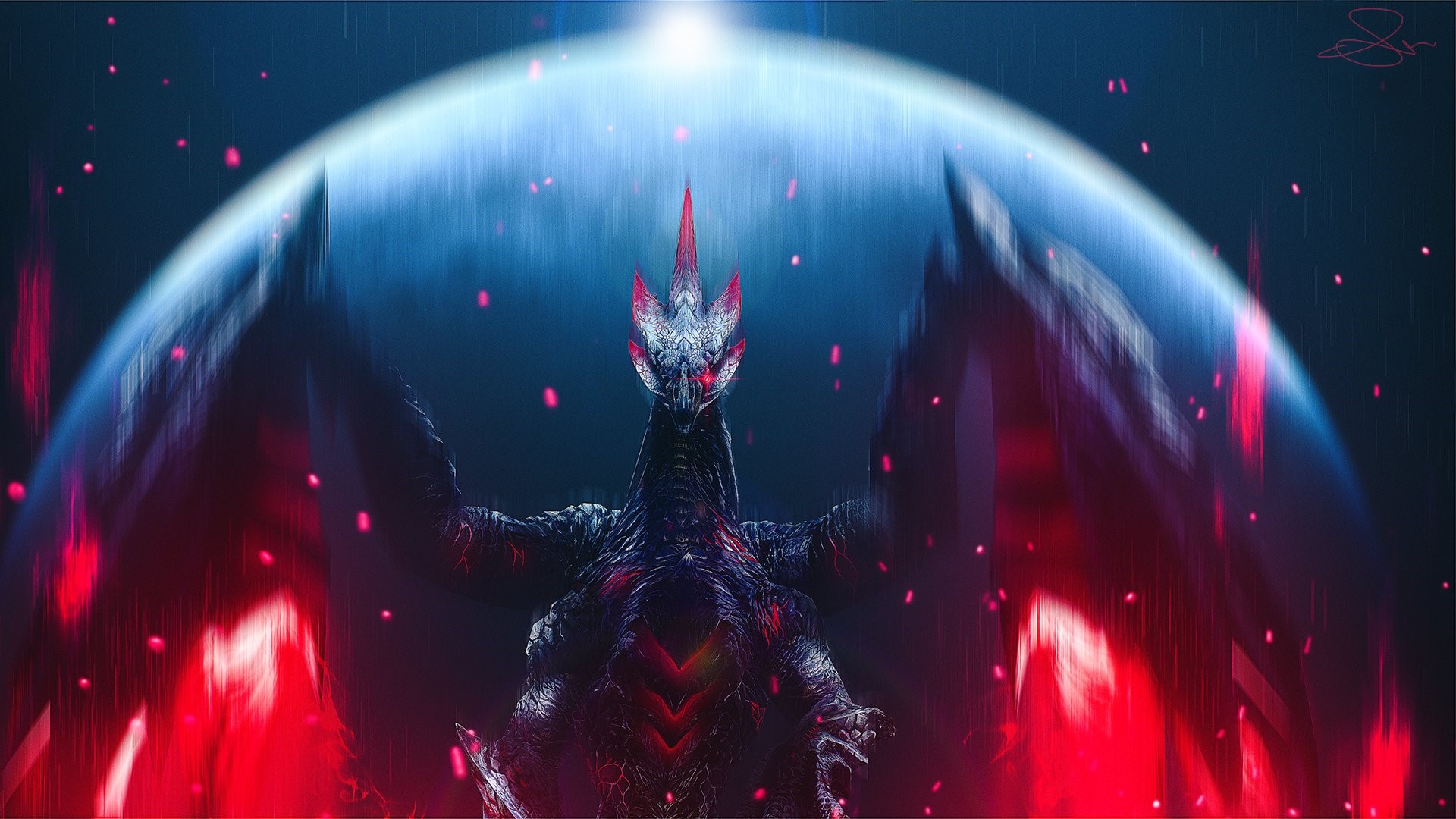 《怪物獵人：崛起》天彗龍大招定格游戲啟動畫面MOD