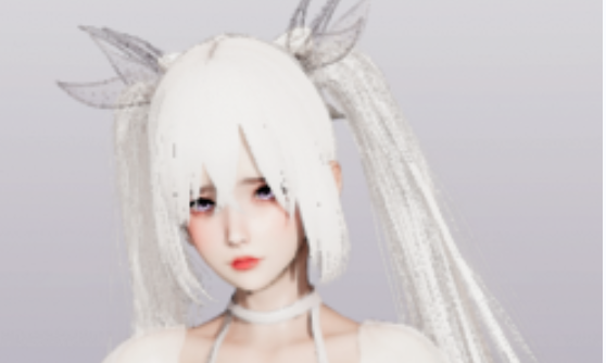 《AI少女》白發雙馬尾內向少女MOD
