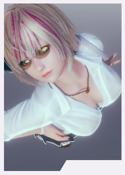 《AI少女》金色短發紫色挑染完美身材御姐MOD
