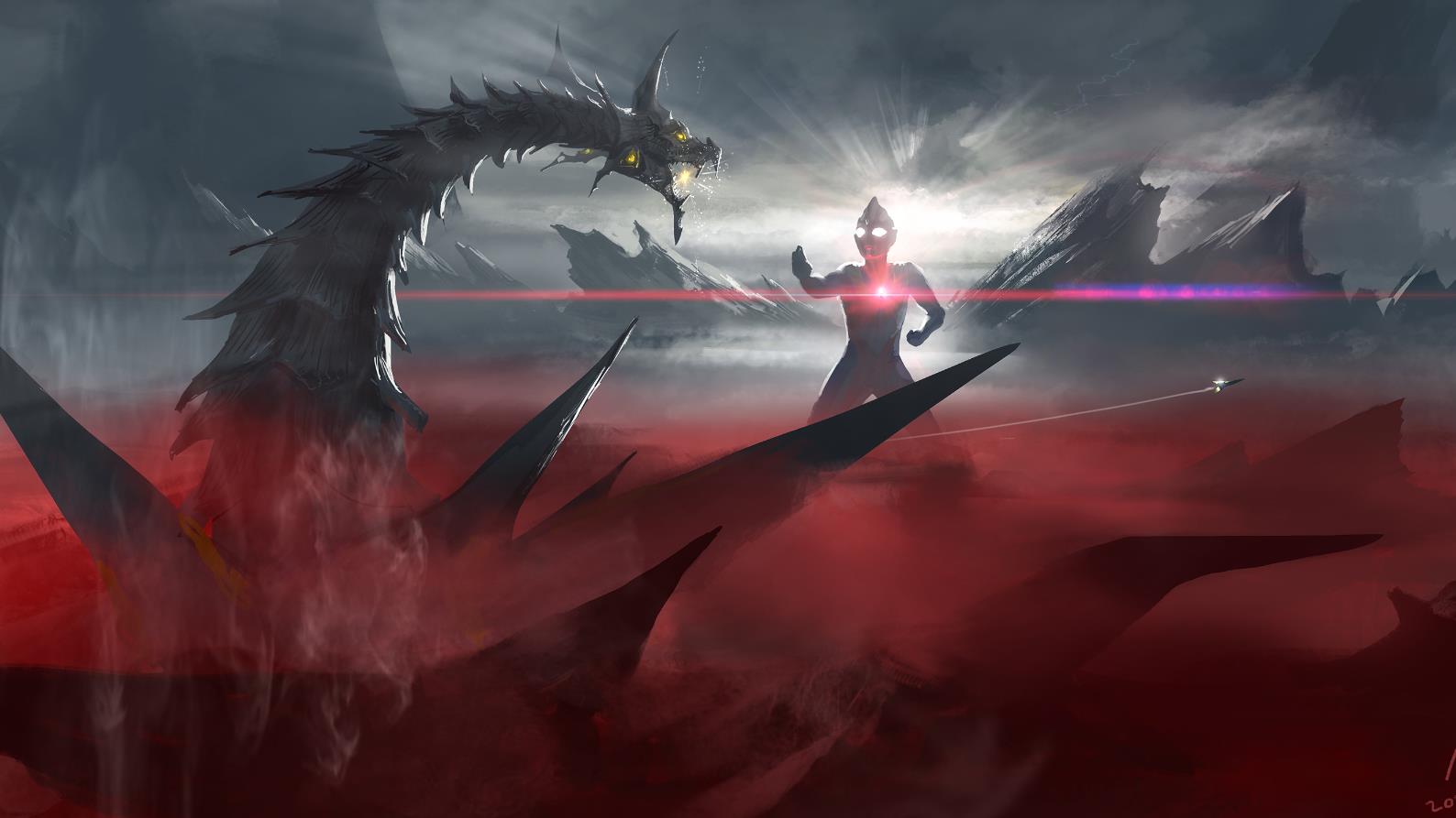 《Wallpaper Engine》迪迦VS古瓦木繪圖動(dòng)態(tài)壁紙