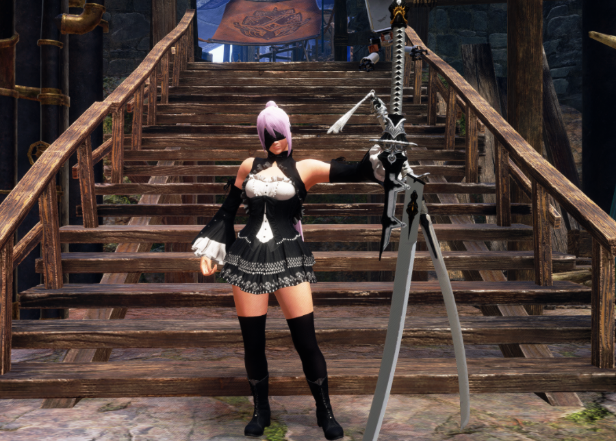 《怪物獵人崛起：曙光》尼爾純白契約替換盾斧MOD