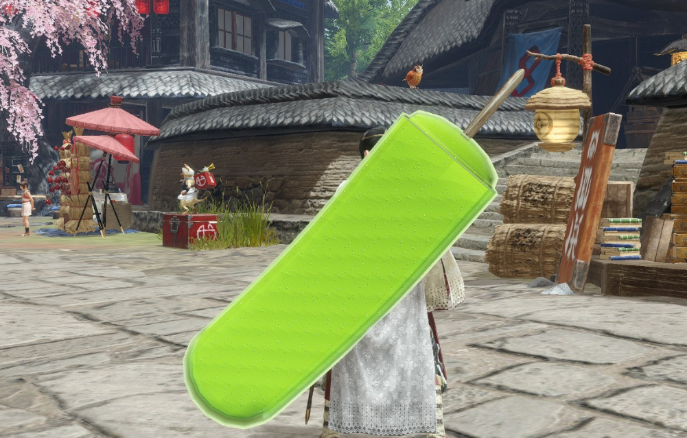 《怪物獵人崛起：曙光》綠舌頭冰棒替換王國騎士大劍MOD