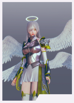 《AI少女》金色異瞳銀色長發女天使騎士MOD