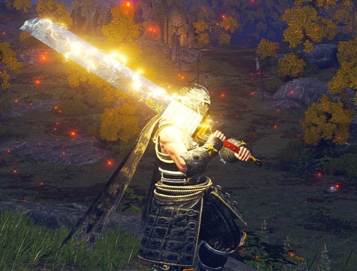 《艾爾登法環》忍者龍劍傳藍色砍刀替換騎兵馬刀MOD