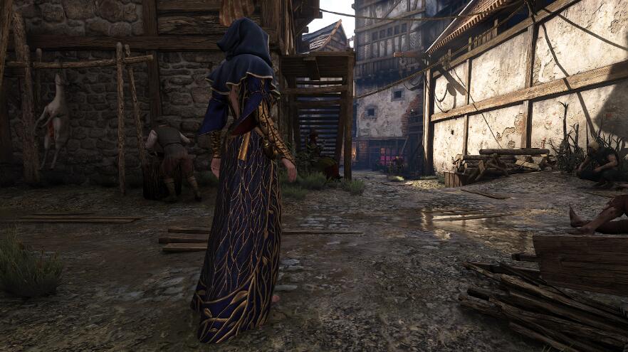 《巫師3次世代版》特莉絲藍金配色兜帽MOD