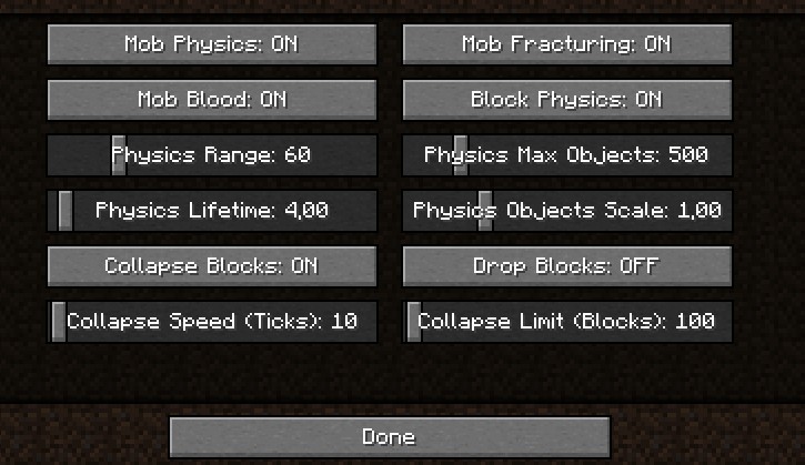 《我的世界》1.17.1死亡物理碎塊MOD
