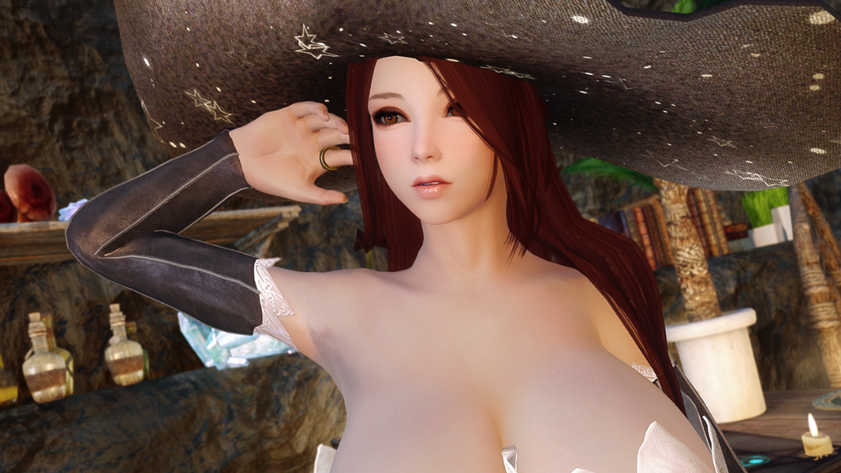 《上古卷軸5：天際重制版》隨從龍之皇冠性感女巫MOD