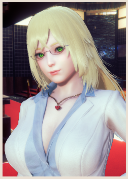 《AI少女》金發碧眼白色西服女教師MOD