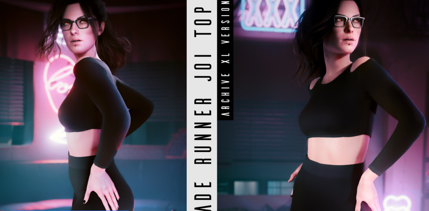 《賽博朋克2077》性感黑色貼身保暖內衣MOD