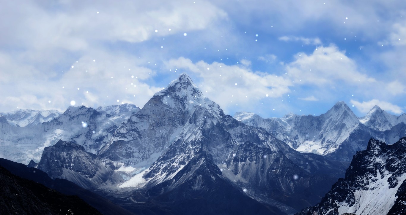 《Wallpaper Engine》落雪雪山動態壁紙