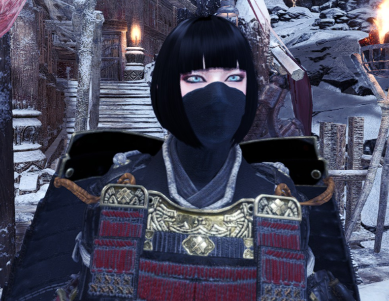《怪物獵人世界：冰原》女性神秘面罩迅龍?zhí)籽bMOD