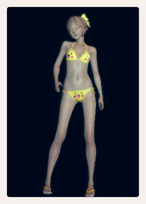 《AI少女》皮卡丘泳裝比基尼MOD