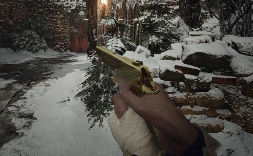 《生化危機8》鍍金M1911手槍MOD