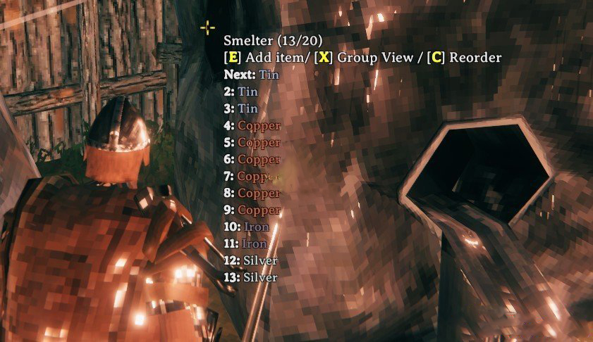 《Valheim：英靈神殿》冶煉爐排序功能MOD