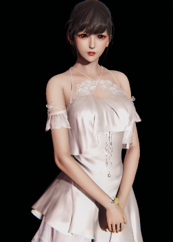 《AI少女》銀禮服短發(fā)小姐姐MOD